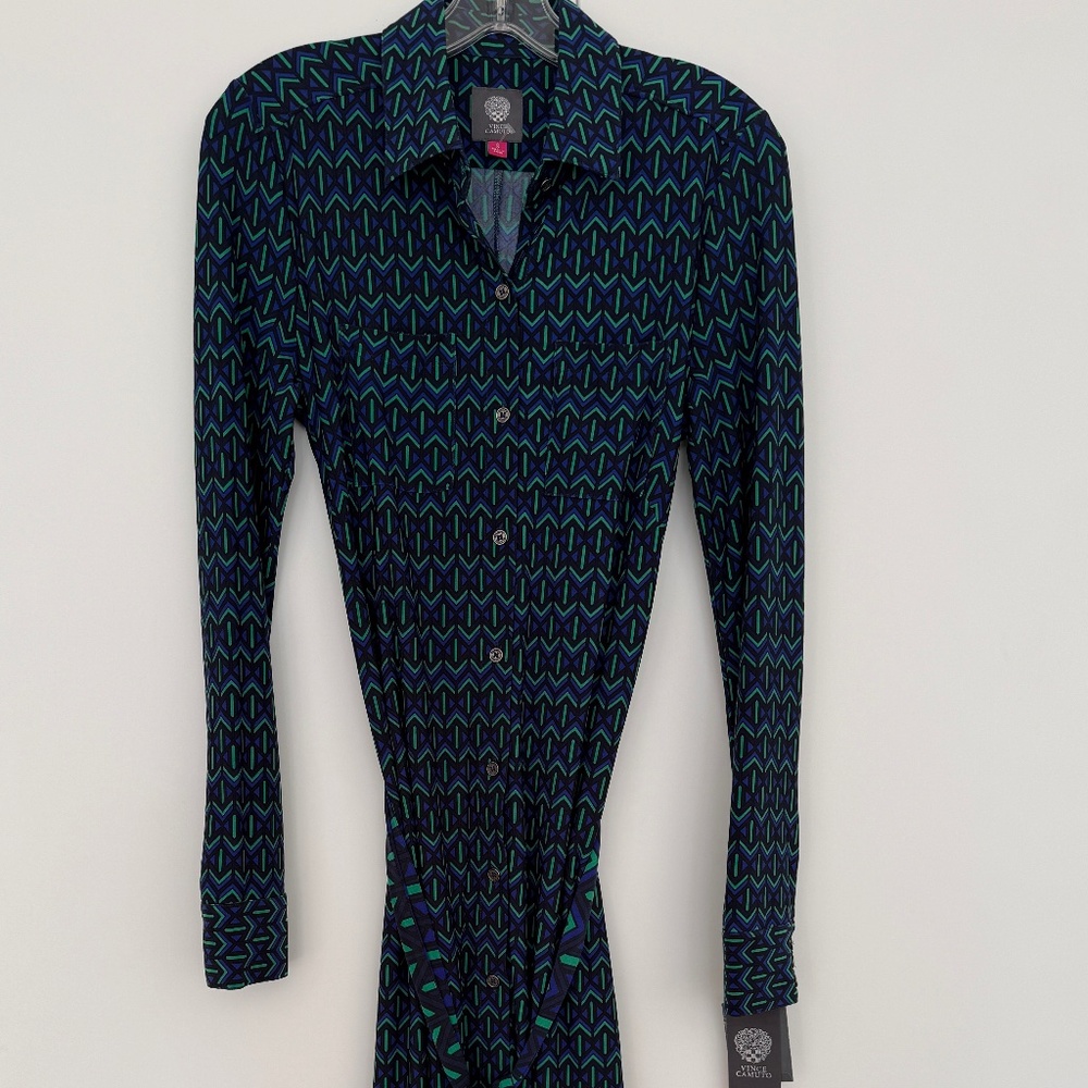 Vince Camuto Collar Pattern Dress - Size 6 - NWT